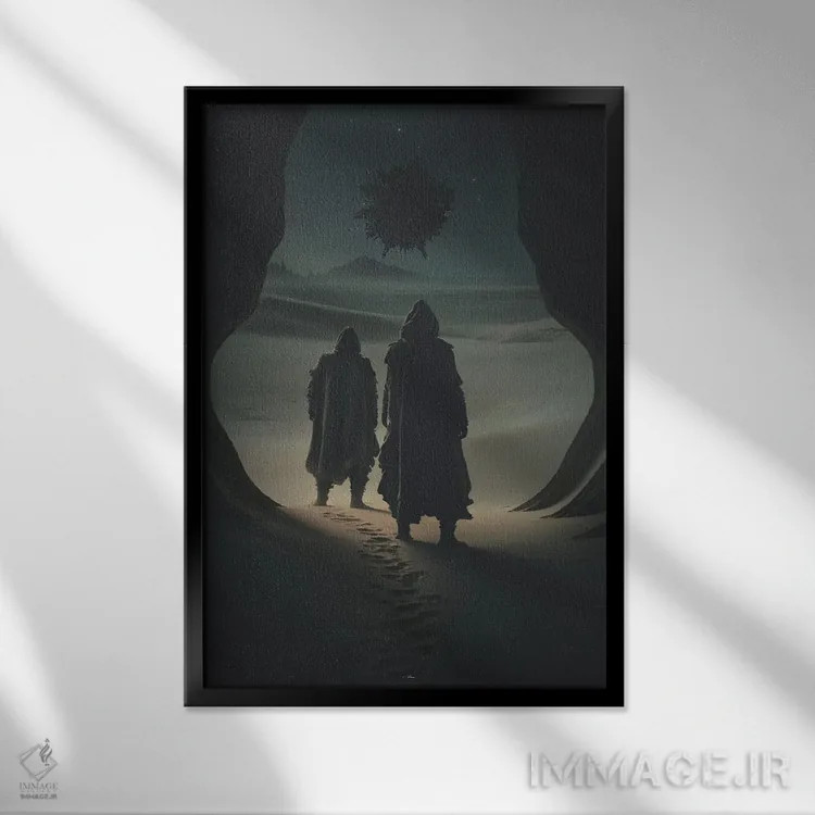 تابلو دکوراتیو صورت فلکی کلب اکبر اثر راب هاکمو - نمای قابدار مشکی