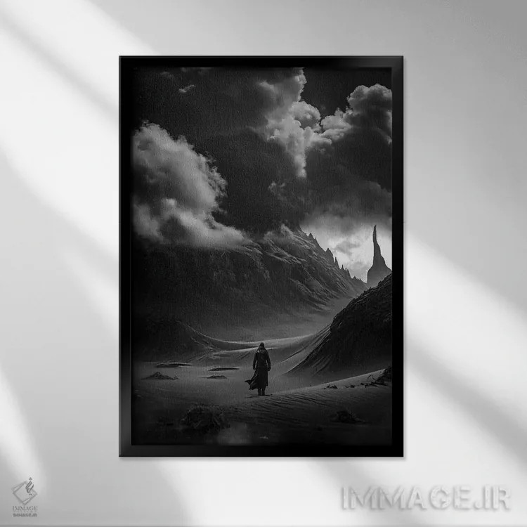 تابلو دکوراتیو آواره اثر راب هاکمو - نمای قابدار مشکی