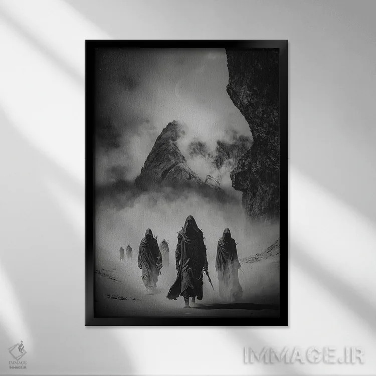 تابلو دکوراتیو تنها یک خانه پیروز خواهد شد اثر راب هاکمو - نمای قابدار مشکی