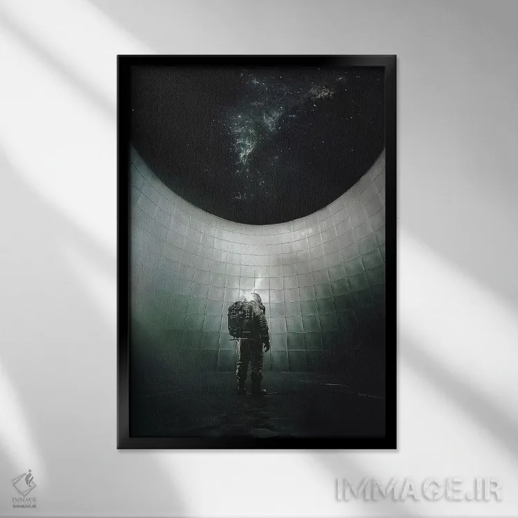تابلو دکوراتیو ذن اثر راب هاکمو - نمای قابدار مشکی