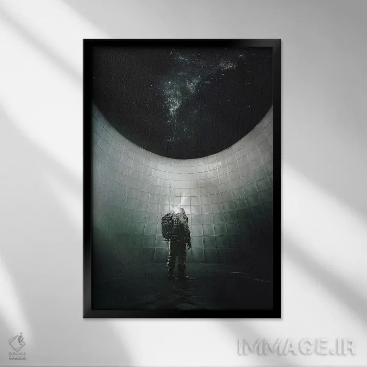 تابلو دکوراتیو ذن اثر راب هاکمو - نمای قابدار مشکی