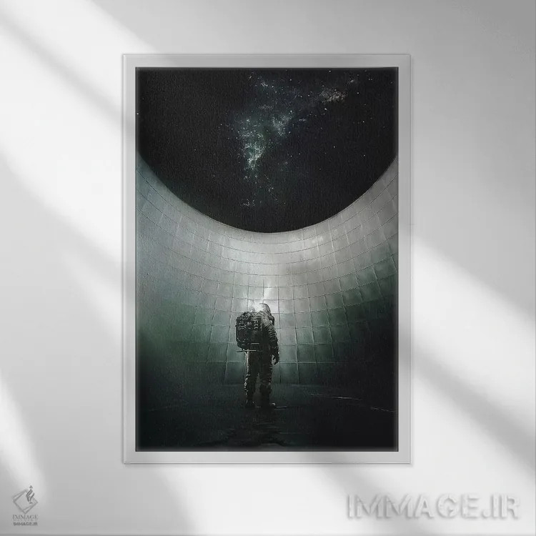 تابلو دکوراتیو ذن اثر راب هاکمو - نمای قابدار سفید