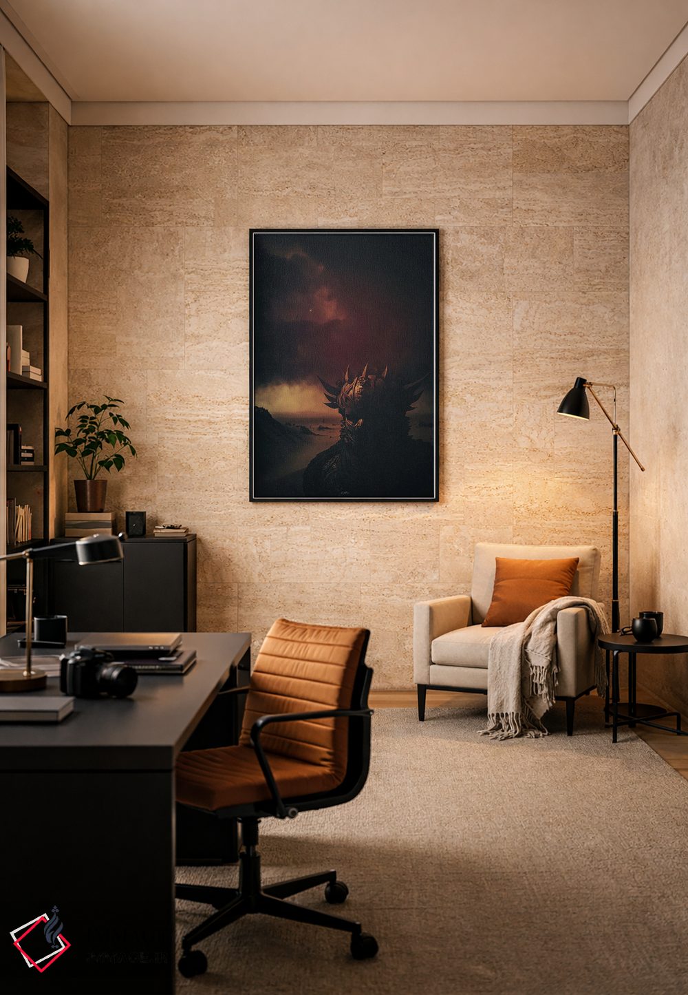 تابلو دکوراتیو نباید بترسم اثر راب هاکمو - D6B
