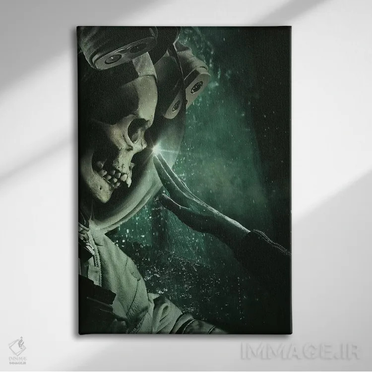 تابلو دکوراتیو مرده ستاره ای اثر راب هاکمو - نمای روبهرو روی دیوار
