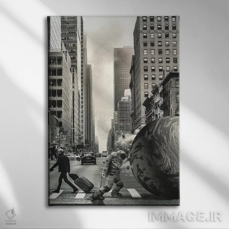 تابلو دکوراتیو درد واقعی است اثر راب هاکمو - نمای روبهرو روی دیوار