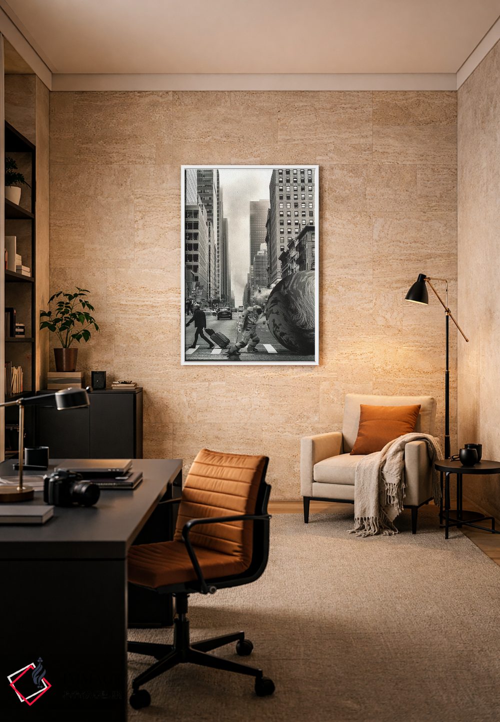 تابلو دکوراتیو درد واقعی است اثر راب هاکمو - D6W