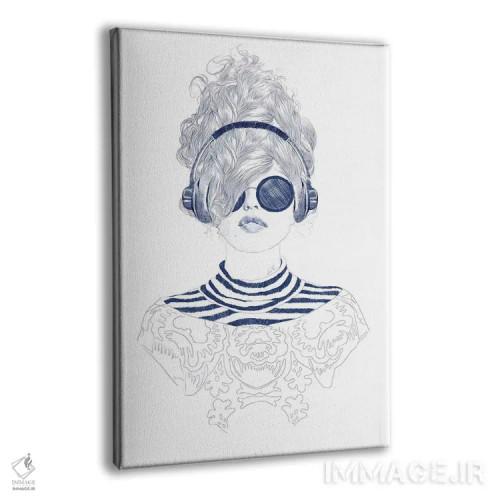 تابلو دکوراتیو نوازش شاد اثر جنی روم - نمای پرسپکتیو محصول