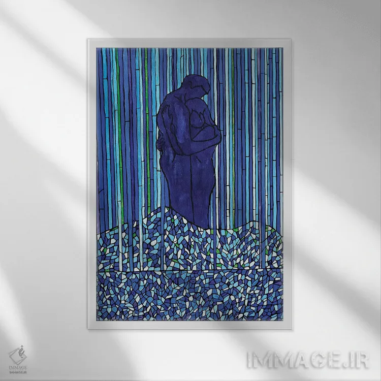 تابلو دکوراتیو ما اثر ریچل اولینوک - نمای قابدار سفید