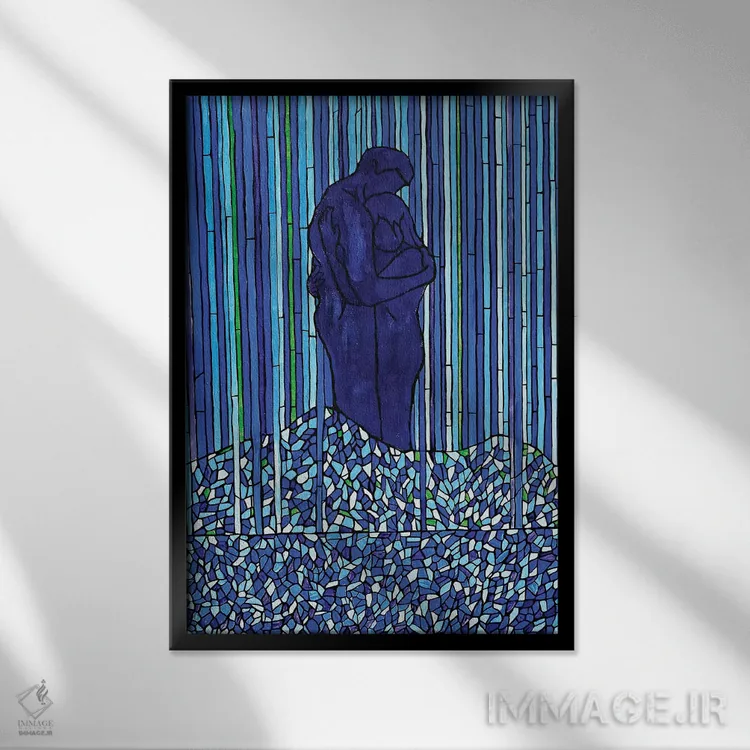 تابلو دکوراتیو ما اثر ریچل اولینوک - نمای قابدار مشکی