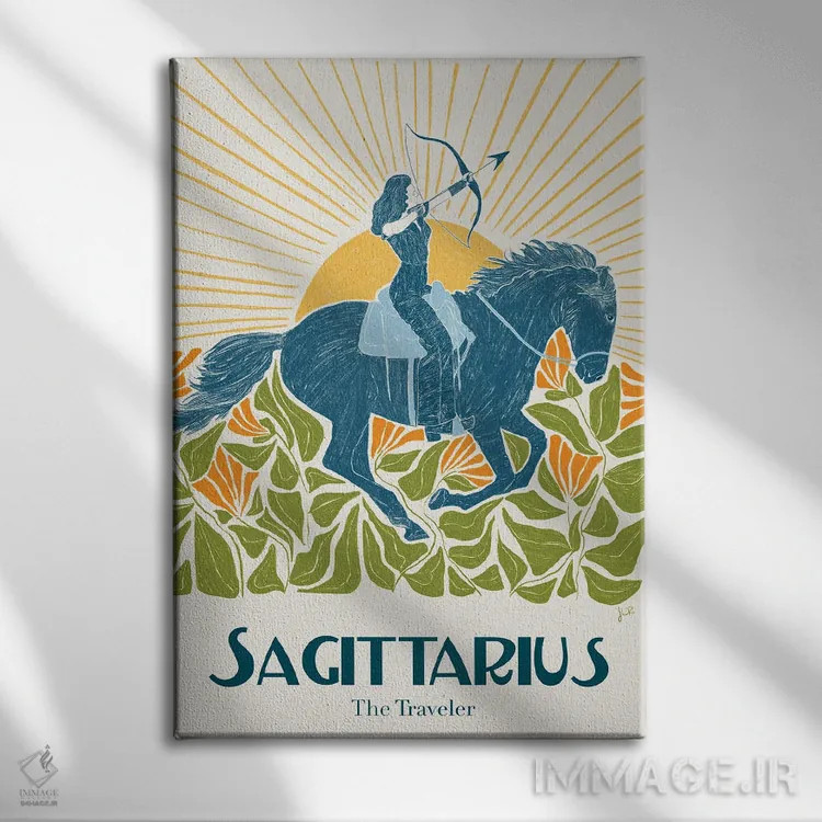 تابلو دکوراتیو قوس اثر جنی روم - نمای روبهرو روی دیوار