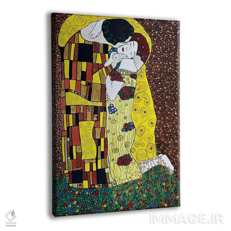 تابلو دکوراتیو بوسه اثر ریچل اولینوک - نمای پرسپکتیو محصول
