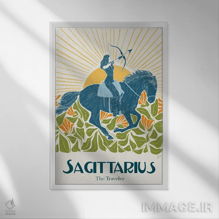 تابلو دکوراتیو قوس اثر جنی روم - نمای قابدار سفید