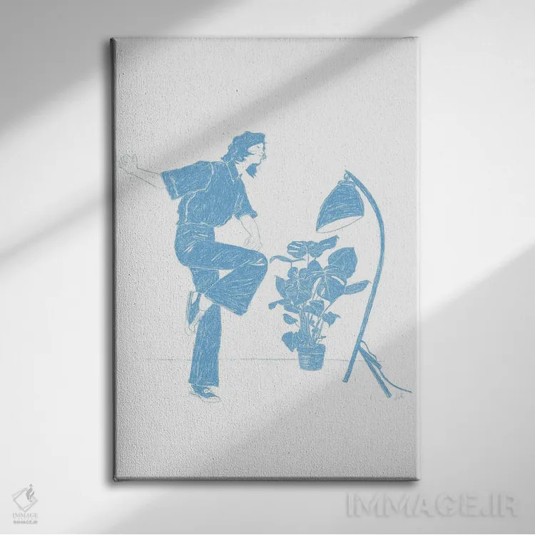 تابلو دکوراتیو رقص چهار اثر جنی روم - نمای روبهرو روی دیوار