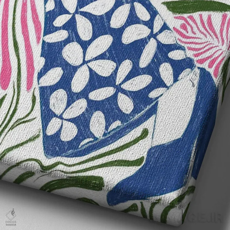 تابلو دکوراتیو گلوریا اثر جنی روم - نمای نزدیک بافت بوم