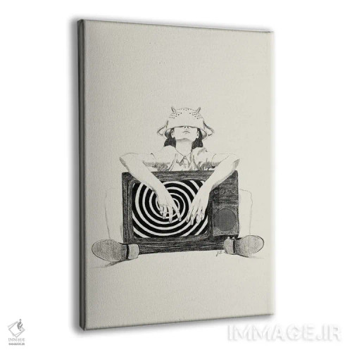 تابلو دکوراتیو جوانی هیپنوتیزم شده اثر جنی روم - نمای پرسپکتیو محصول