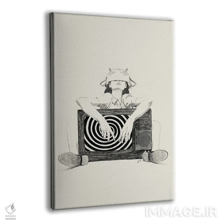 تابلو دکوراتیو جوانی هیپنوتیزم شده اثر جنی روم - نمای پرسپکتیو محصول