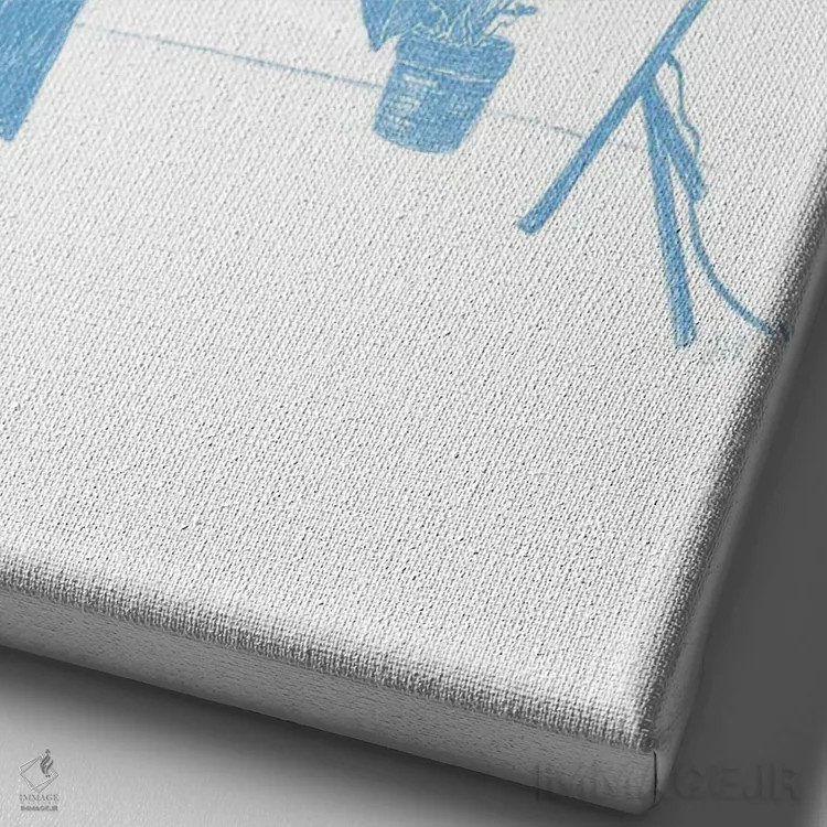 تابلو دکوراتیو رقص چهار اثر جنی روم - نمای نزدیک بافت بوم