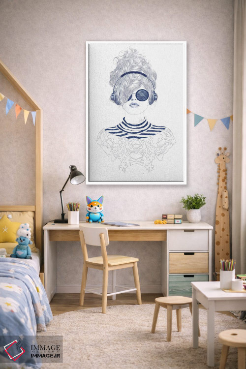 تابلو دکوراتیو نوازش شاد اثر جنی روم - D1W