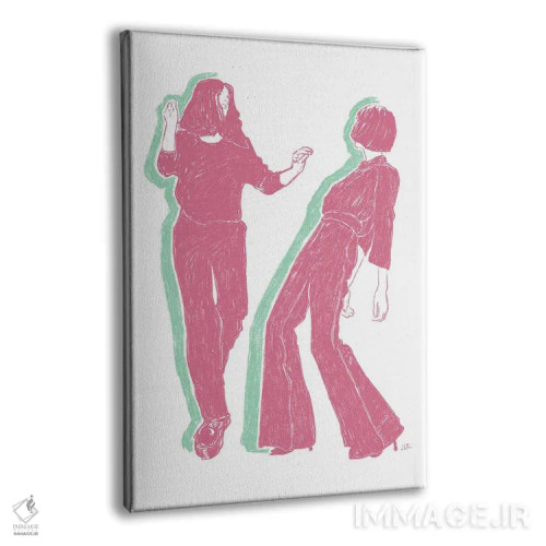 تابلو مینیمال رقص سه اثر جنی روم - نمای پرسپکتیو محصول