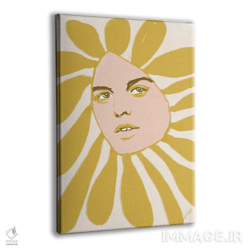 تابلو دکوراتیو سر گل یک اثر جنی روم - نمای پرسپکتیو محصول