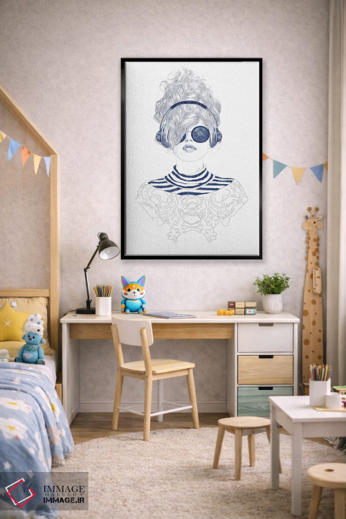 تابلو دکوراتیو نوازش شاد اثر جنی روم - D2B