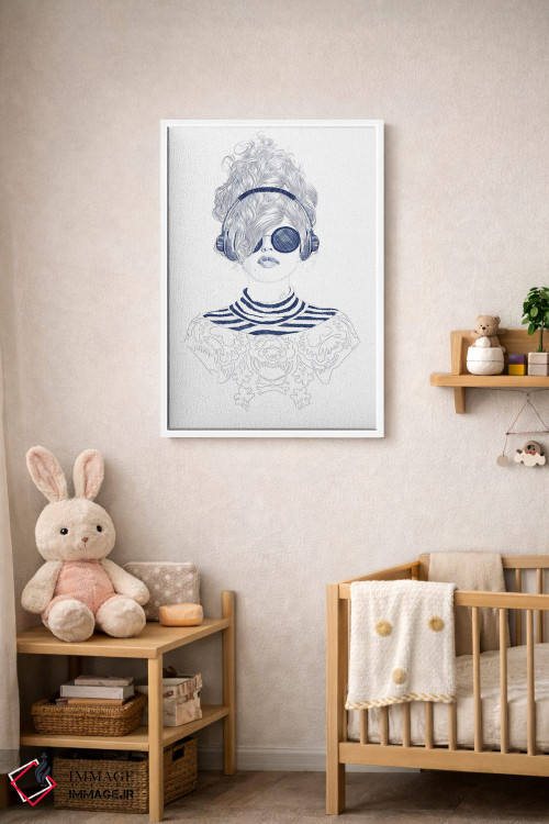 تابلو دکوراتیو نوازش شاد اثر جنی روم - D3W