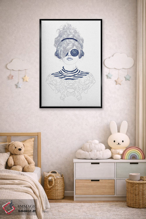 تابلو دکوراتیو نوازش شاد اثر جنی روم - D5B