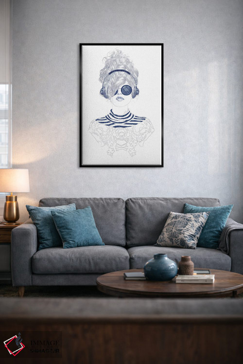 تابلو دکوراتیو نوازش شاد اثر جنی روم - D6B