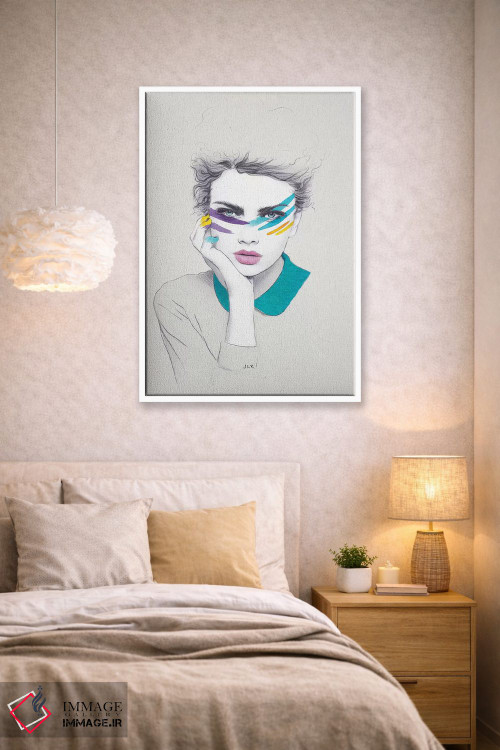 تابلو دکوراتیو سالی با رنگ جنگی اثر جنی روم - D1W