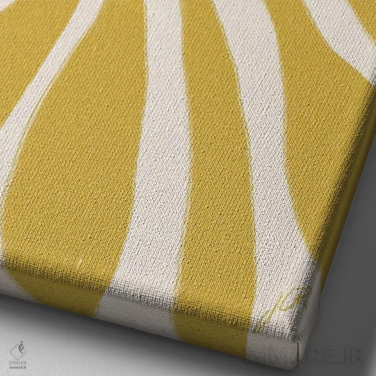 تابلو دکوراتیو سر گل یک اثر جنی روم - نمای نزدیک بافت بوم