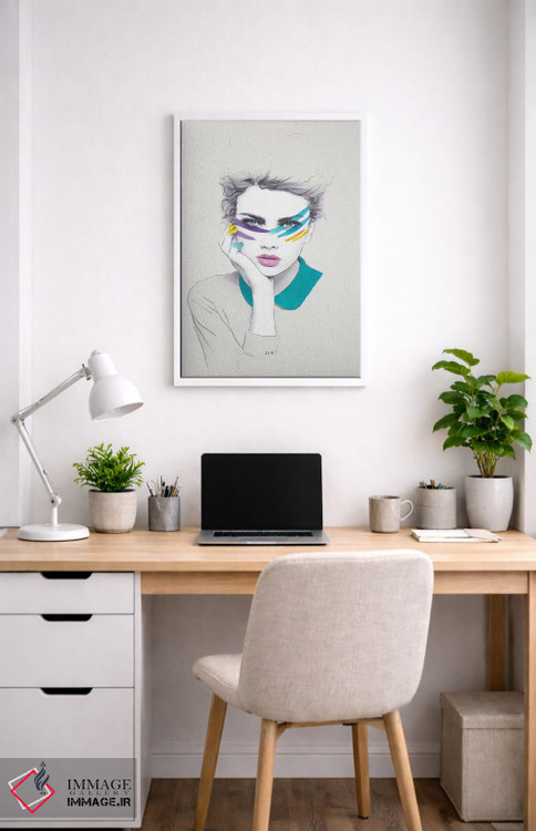 تابلو دکوراتیو سالی با رنگ جنگی اثر جنی روم - D2W