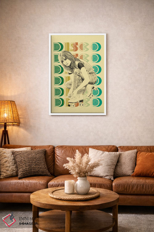 تابلو دکوراتیو نوزاد دیسکو اثر جنی روم - D1W