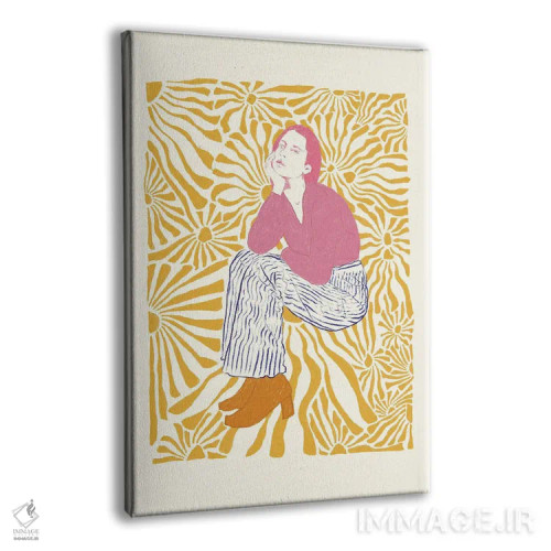 تابلو دکوراتیو پرتره ی گیج یک اثر جنی روم - نمای پرسپکتیو محصول