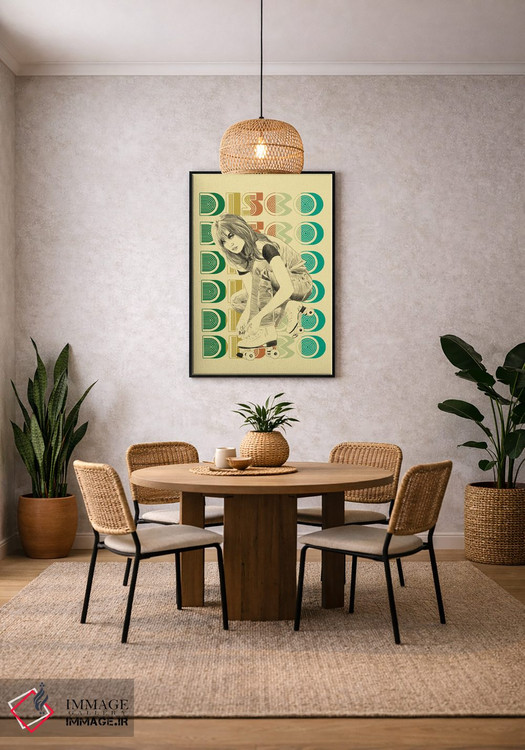 تابلو دکوراتیو نوزاد دیسکو اثر جنی روم - D4B