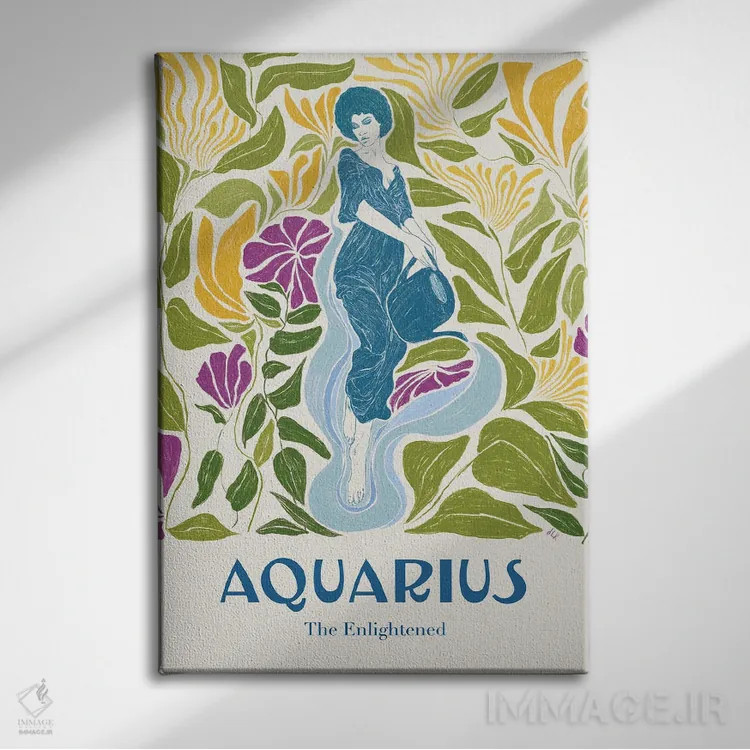 تابلو دکوراتیو برج دلو اثر جنی روم - نمای روبهرو روی دیوار