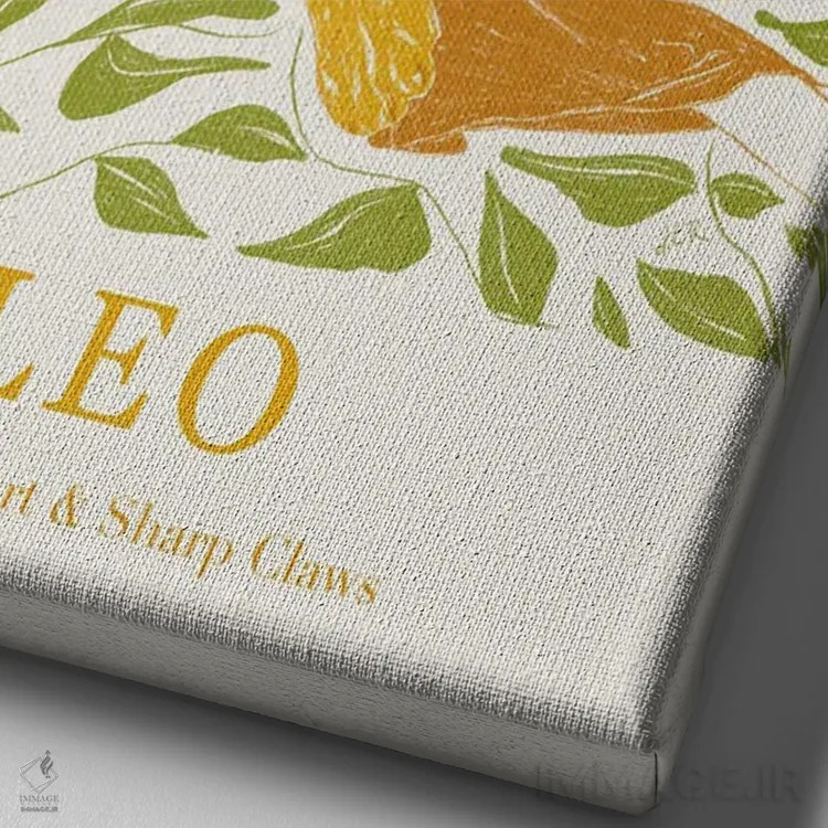 تابلو دکوراتیو برج اسد اثر جنی روم - نمای نزدیک بافت بوم