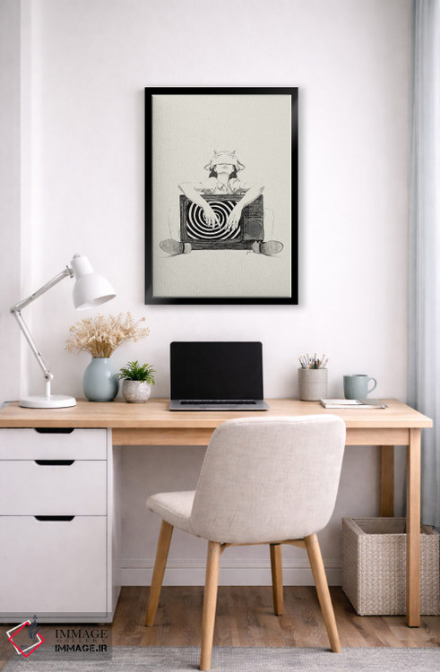 تابلو دکوراتیو جوانی هیپنوتیزم شده اثر جنی روم - D6B