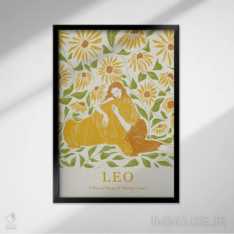 تابلو دکوراتیو برج اسد اثر جنی روم - نمای قابدار مشکی