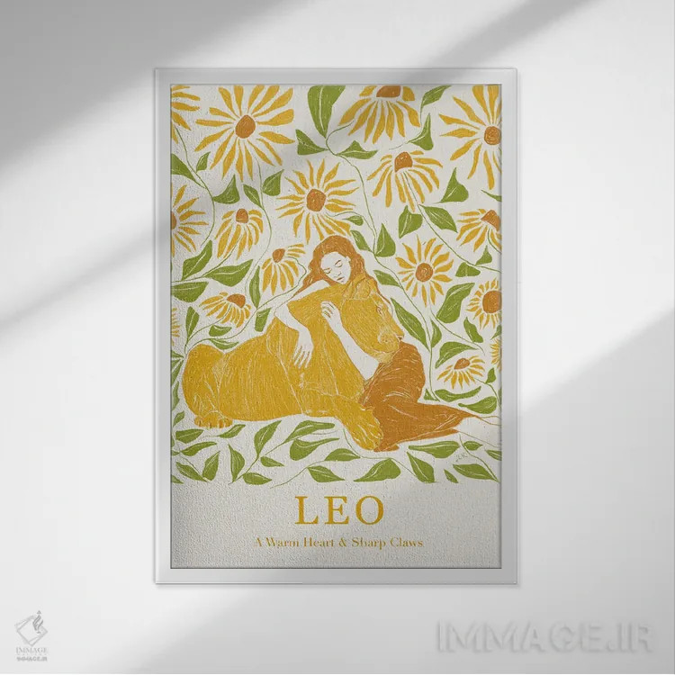 تابلو دکوراتیو برج اسد اثر جنی روم - نمای قابدار سفید