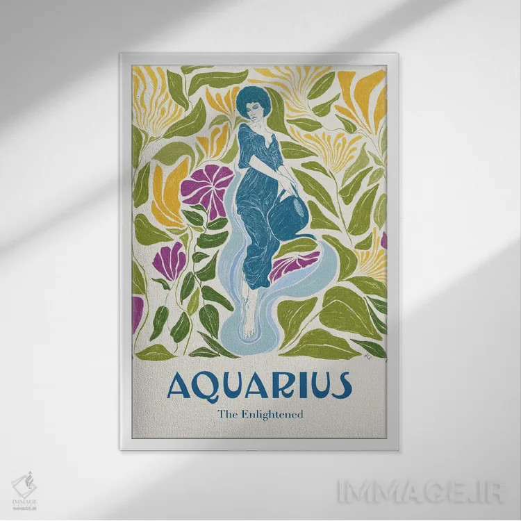 تابلو دکوراتیو برج دلو اثر جنی روم - نمای قابدار سفید