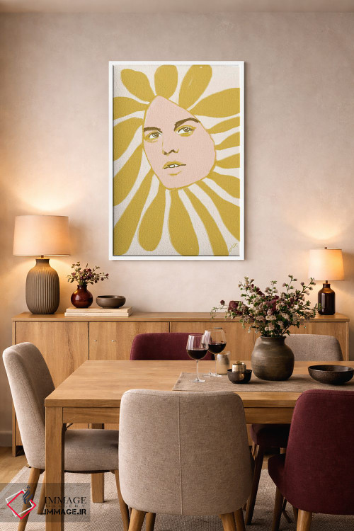 تابلو دکوراتیو سر گل یک اثر جنی روم - D3W