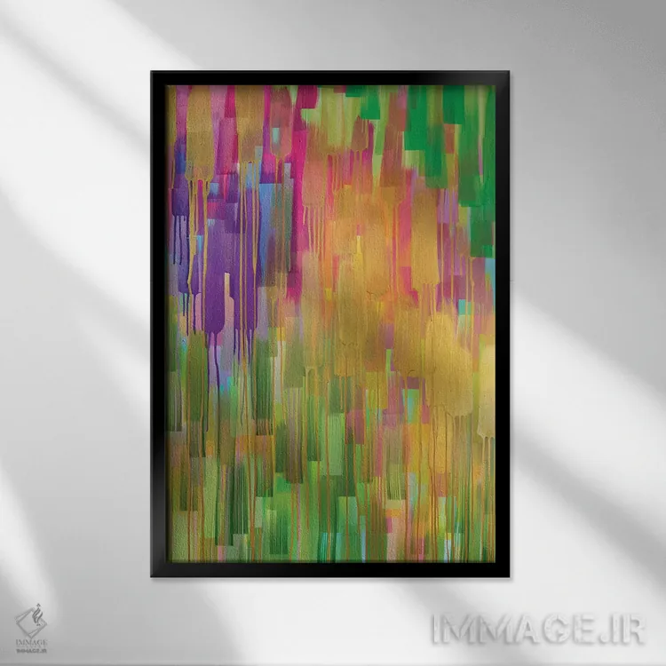 تابلو انتزاعی عبور اثر رشل روس - نمای قابدار مشکی