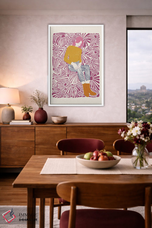 تابلو دکوراتیو پرتره ی گیج سه اثر جنی روم - D4W