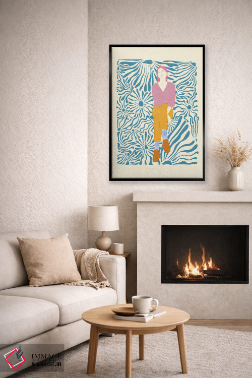 تابلو دکوراتیو پرتره ی گیج دو اثر جنی روم - D6B