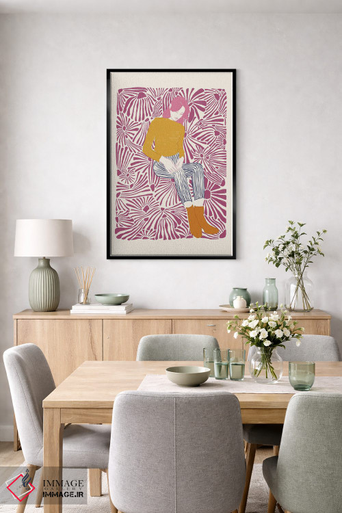 تابلو دکوراتیو پرتره ی گیج سه اثر جنی روم - D6B