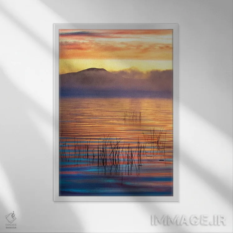 تابلو دکوراتیو Racquette Lake, Town Of Long Lake, Hamilton County, New Y… اثر نانسی روتنبرگ - نمای قابدار سفید