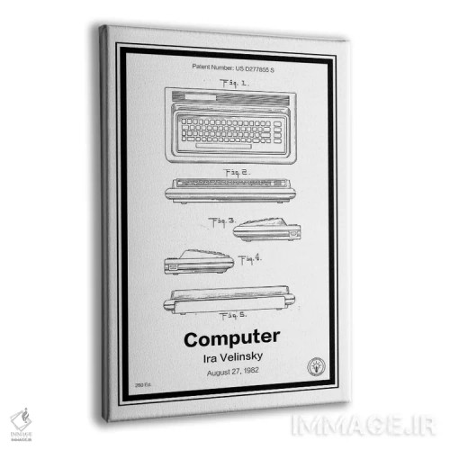 تابلو دکوراتیو C64 اثر رترو پتنتز - نمای پرسپکتیو محصول
