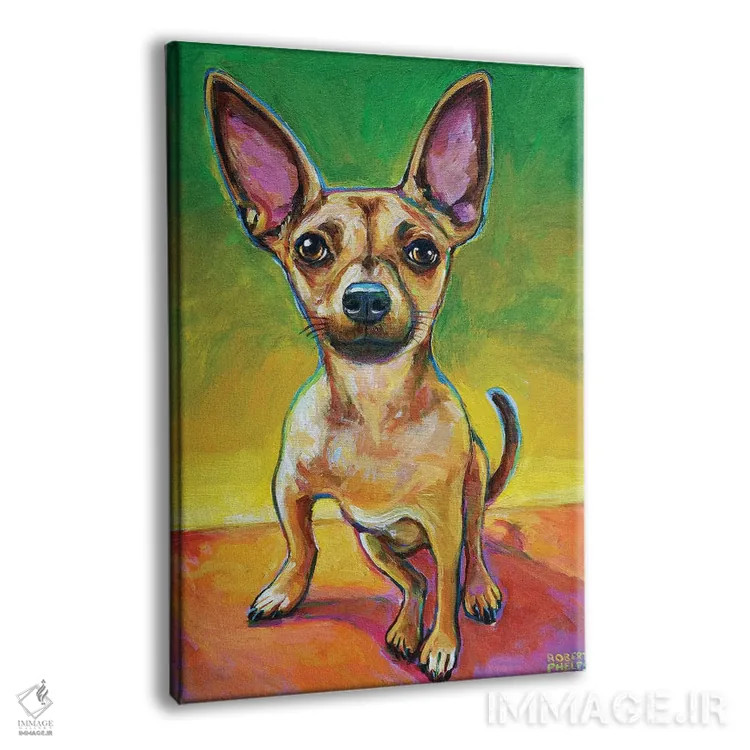 تابلو دکوراتیو اولی چیهواهوا اثر رابرت فلپس - نمای پرسپکتیو محصول