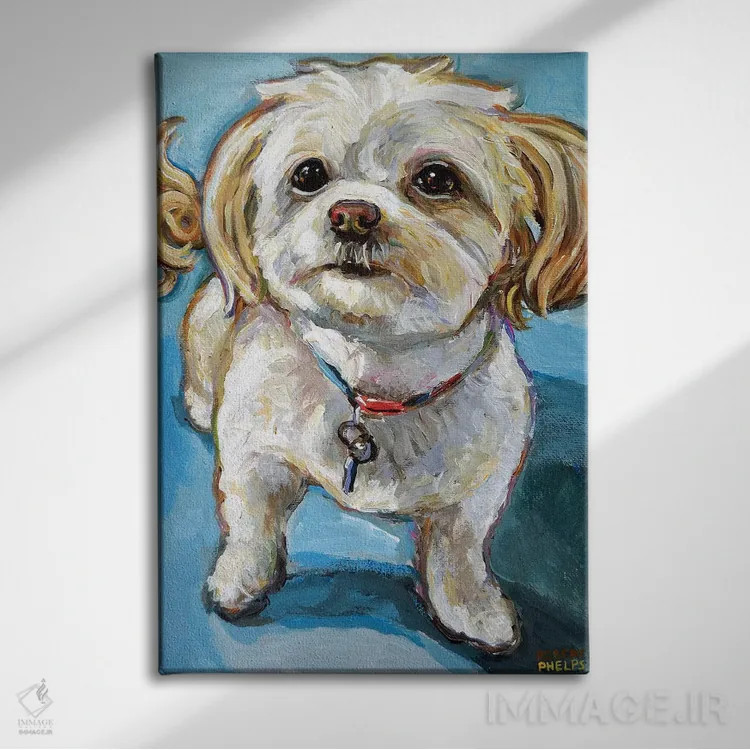 تابلو دکوراتیو مورفی مالتی پو اثر رابرت فلپس - نمای روبهرو روی دیوار