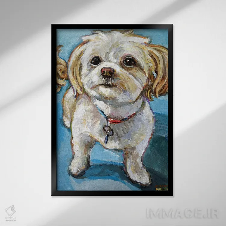 تابلو دکوراتیو مورفی مالتی پو اثر رابرت فلپس - نمای قابدار مشکی